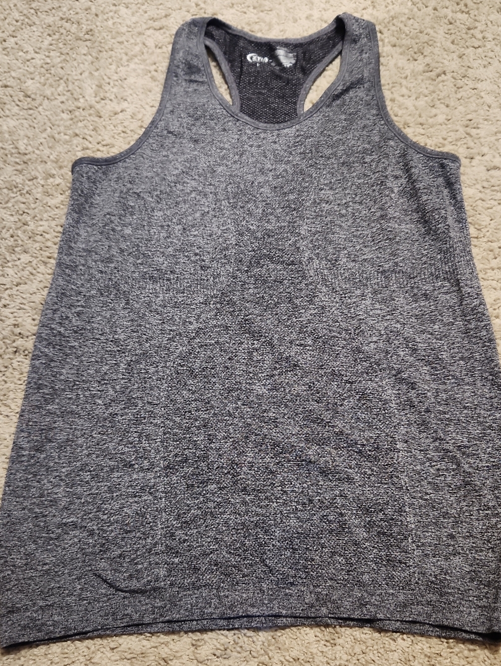 Heathered Gray Racerback Tank Top - Women's Athletic Layer